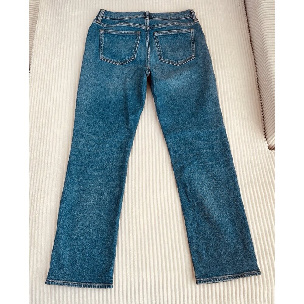 J.Crew Womens Hipped Straight Jean 27 High Rise Stretch Denim Classic NWT $158 - Picture 3 of 11